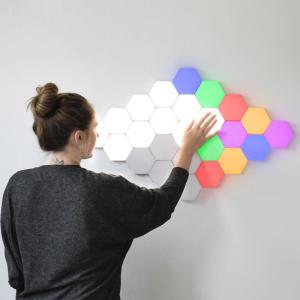 Best Touch Sensitive RGB LED Panel Light With Hexagonal Modern Appearance wholesale