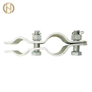 Best Custom Made Pole Accessories , Galvanized Fastening Clamp For ADSS OPGW Cable wholesale