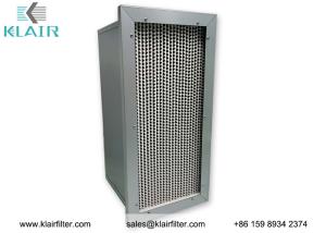 Best Industrial Air Filter System , Pleated Hepa Filter With Double Header Cell Sides wholesale