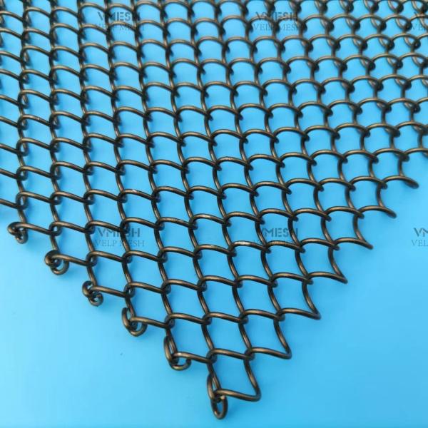 Cheap Metal Drapery Chain Mail Mesh Curtain Metal Coil Drapery Metal Mesh Curtain Mesh for Space Partition&Room Divider for sale