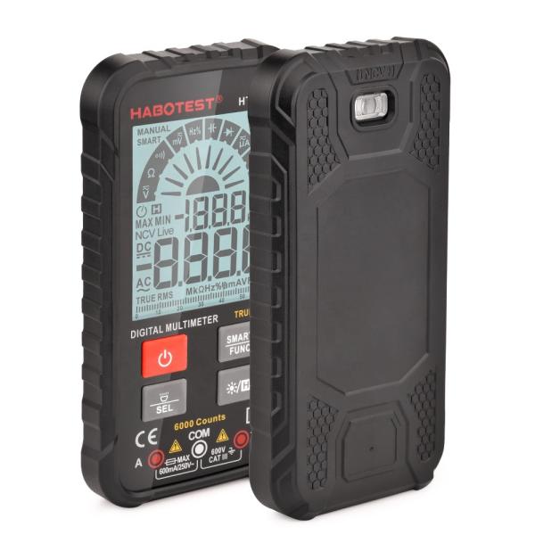 Cheap Flashing Light HT112B 600A 600uA Habotest Multimeter for sale