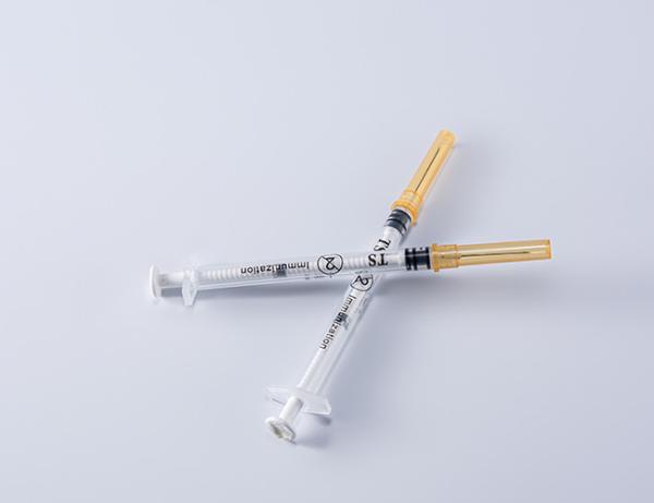 Cheap Fixed Dose Immunization FDA510K Auto Disable Syringe 0.5 Ml With Needle for sale