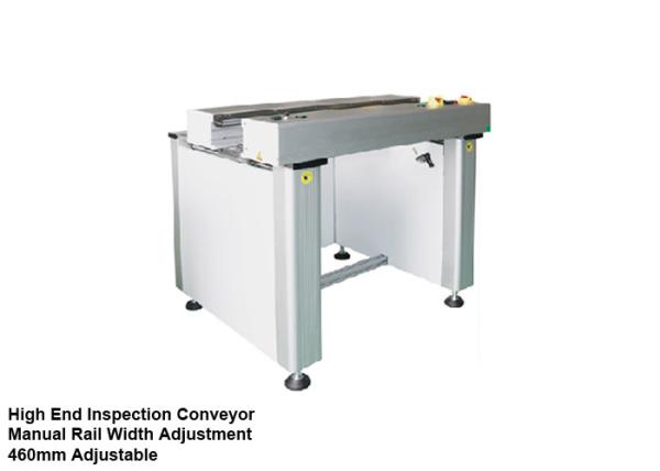 Cheap Max 100VA Visual Inspection Conveyor Modular Design With Manual Rail Width Adjustment for sale