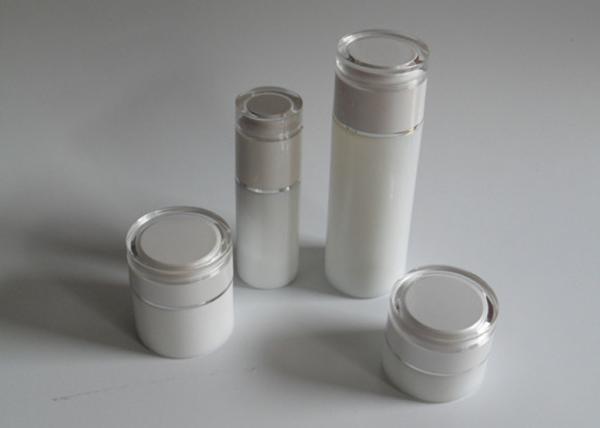 Cheap Press Pump Dropper Glass Cream Containers Empty Cosmetic Packaging Light Weight for sale