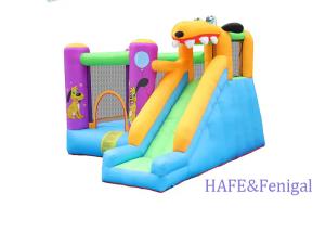 China Puppy Dog Cute Play Jumping Castle Inflatable Bouncer Slide Inflatable Castle on sale