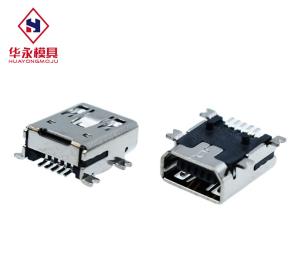 HuaYong 1.0A Type B SMT Micro Usb Surface Mount Connector