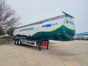 China 45CBM 4 Compartment 3 Axle Tanker Semi Trailer Heavy Duty Stability Meets Multi Product Fuel Efficiency on sale