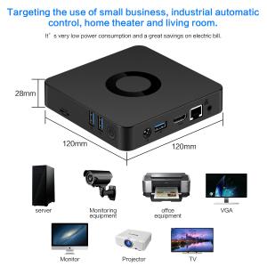 China AC5 Onboard CPU N4000/N4100 Fanless Mini Computer 128GB EMMC on sale