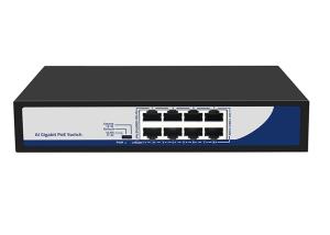 Best 8 Ports Full Gigabit PoE Switch With PoE Watchdog VLAN QoS For CCTV Camera wholesale