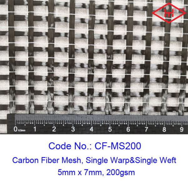 Cheap Unidirectional 200gsm 12K Carbon Fiber Fabric Mesh Sustainable Concrete For Structure for sale