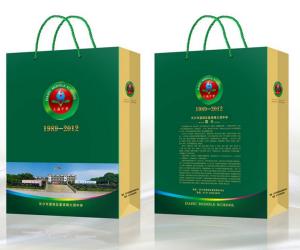 China flat handle kraft paper bag, cheap brown paper bags with handles, Cheap prices Discount Shopping Bags with logo print on sale