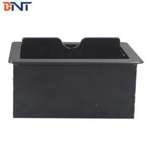 China Aluminum Alloy Floor Stand / Table Mount Desktop Flip Up Power Socket Box on sale