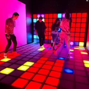 Best Jumping Game LED Dance Floor Tile Interactive Game Super Grid wholesale
