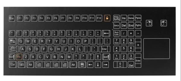 Cheap 108 Keys Scratch Proof IP67 Membrane Switches Keyboard for sale