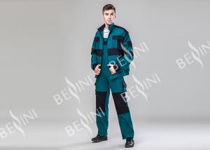 Industrial Workwear Mens Jackets With Detachable Sleeves / Elastic Adjustment On Waist