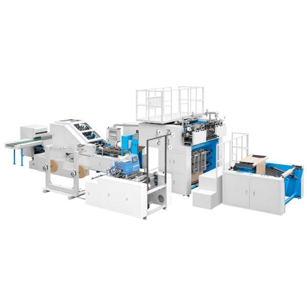 Cheap PRY-350T / 450T Fully Automatic Square Bottom Paper Bag Making Machine With Handle for sale