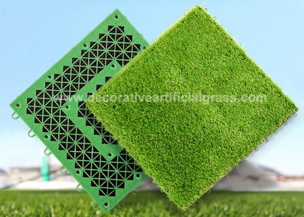 Cheap Self-Draining Artificial Grass Turf Permeable Backing Interlocking Grass Mats for sale