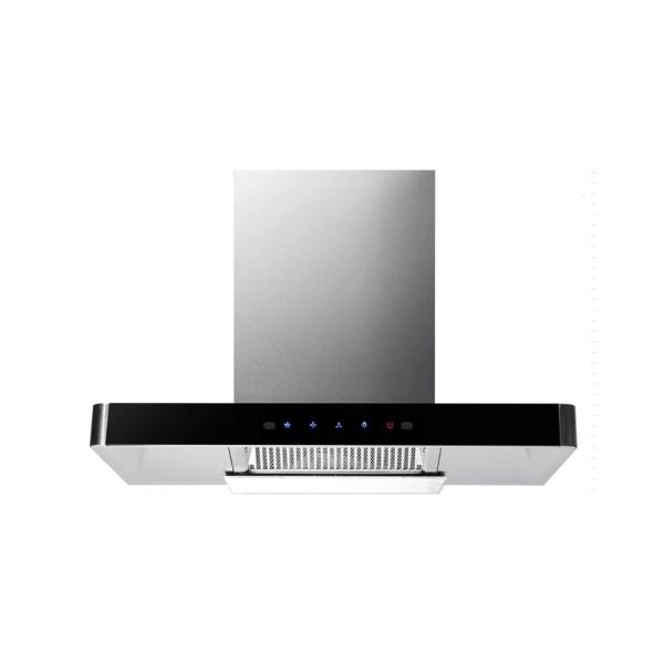 Cheap 60cm T Shape Chimney Hood Cooker Extractor Touch Switch for sale