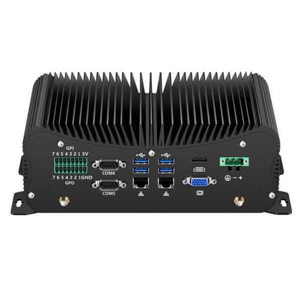 Cheap Embedded Box PC industrial computer mini PC box LAN GPIO RS232 485 aluminum casing for sale