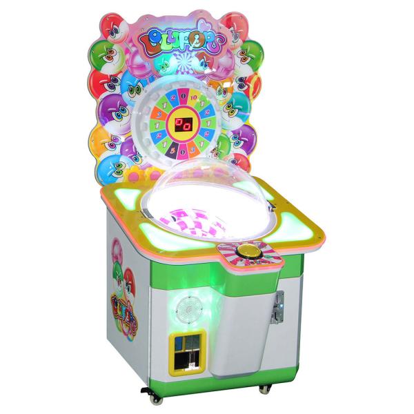 Cheap Foldable Arcade Vending Machine , Lollipop Candy Game Machine For Kids for sale