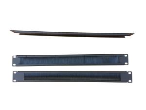 China 1U 19 Network patch panel with brush server rack for cable entry on sale