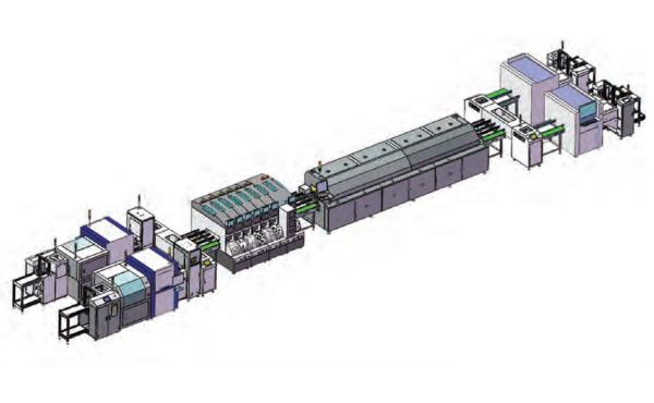 Cheap High Speed SMT Assembly Line Dual-Track Wiring Scheme A for sale
