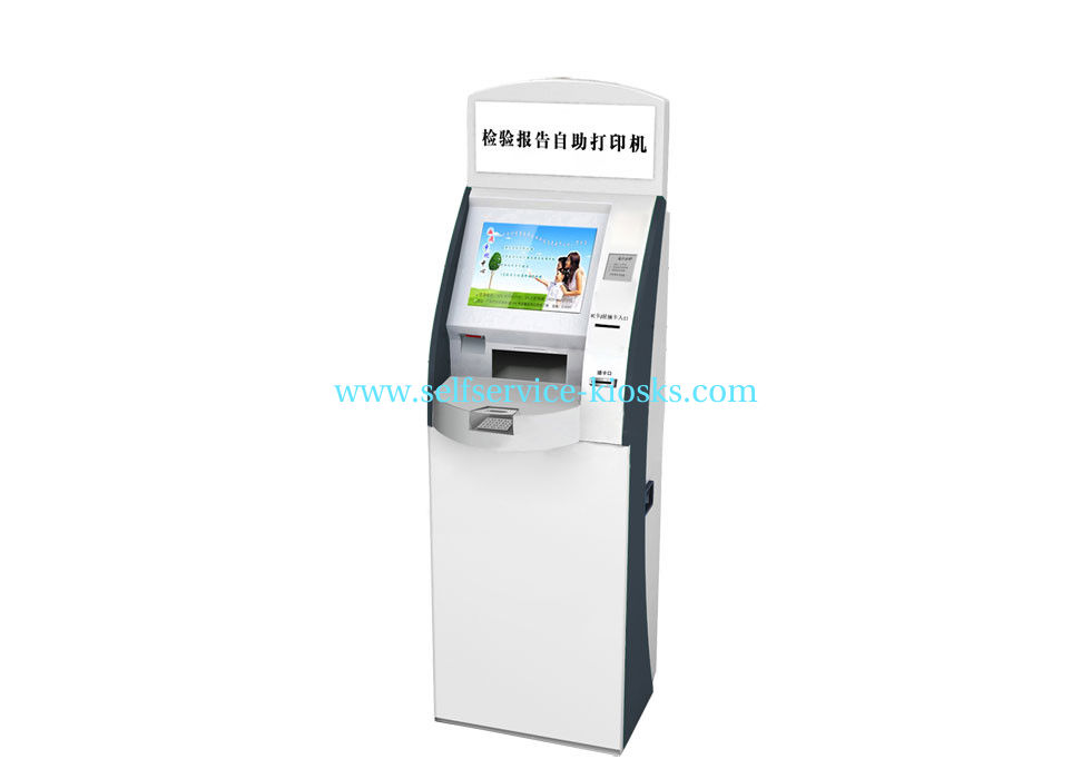 China Self Service Bill Payment Kiosk with card dispenser/ fingerprint reader/ Information Access supplier