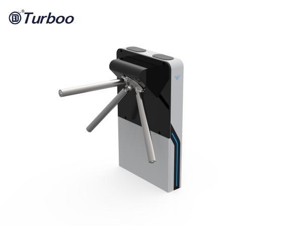 Cheap Security Access Control Fingerprint Tripod Turnstile Gate Revolving Door Mechanism With Gym Swipe Card for sale