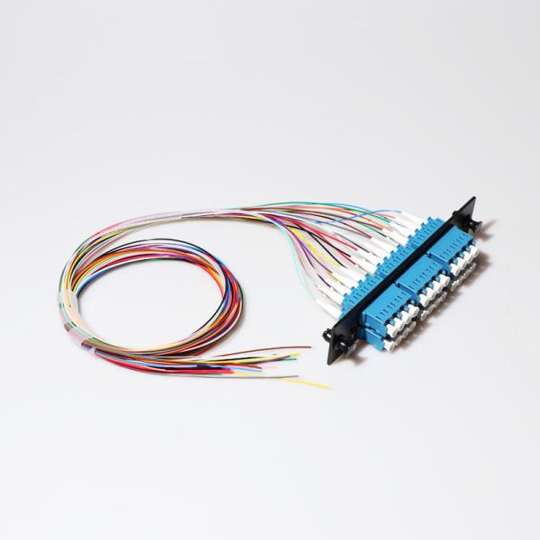 Cheap Pre Loaded 24 Port Lc Fiber Optic Pigtail Single Mode G657A1 for sale