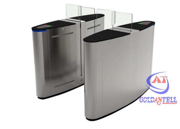 Cheap 304 Stainless Steel Flap Barrier Gate Security Door Mechanism Rs485 Fingerprint for sale