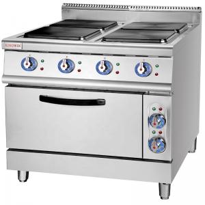 Best 380V-415V Voltage Electric Commercial Cooking Range with Square Hot Plate and Oven wholesale