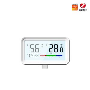 Tuya ZigBee Wireless Hygrometer and Thermometer Sensor – Remote Monitoring, App Control, Alexa & Google Home Compatible