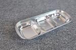 Best Restaurant rectangular serving tray Japanese sushi dinner set sauce metal steel serving dishes for banquet wholesale