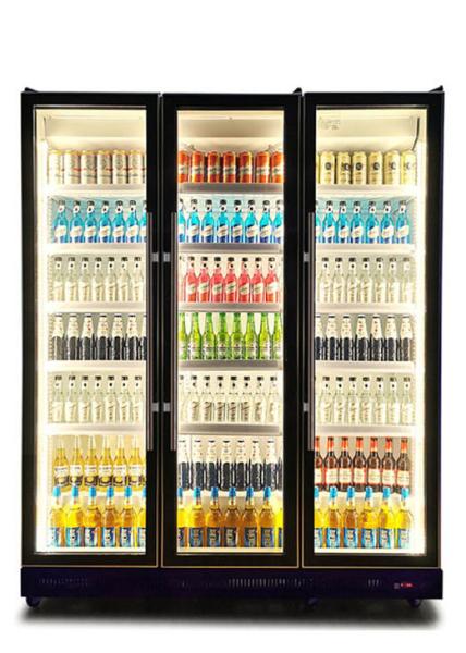 Cheap LED Cool Light Beer Beverage Liquor Drink Display Fridge For Commercial Three Color for sale