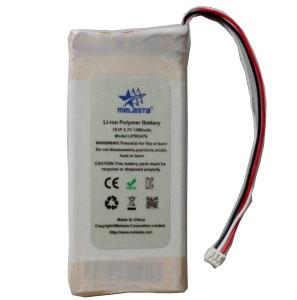 Cheap 3.7V Custom Lithium Polymer Battery Pack 1300mAh With UN Approved for sale
