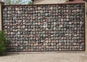 1m-5m Width Gabion Noise Barrier Gabion Baskets PVC Coated Wire