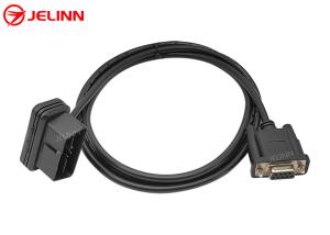 China J1962 Right Angle OBD 2 OBD2 16 Pin to RS232 DB9 Connector Cable on sale