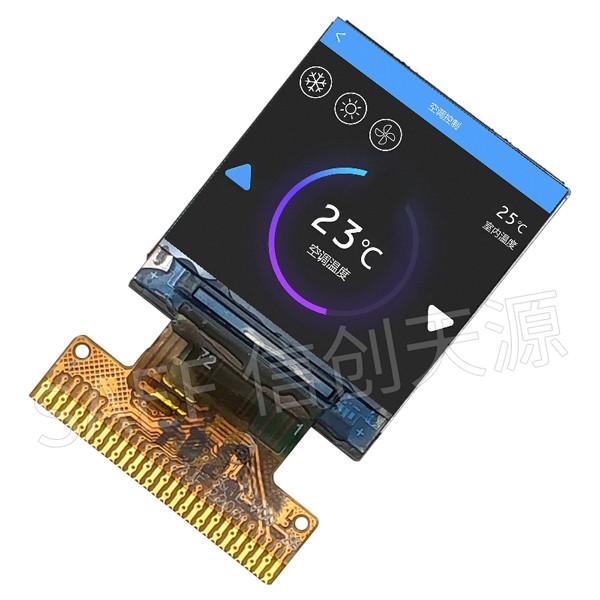 Cheap 0.85 Inch Square LCD Display 128x128 IPS MCU Interface With White LED Backlight for sale