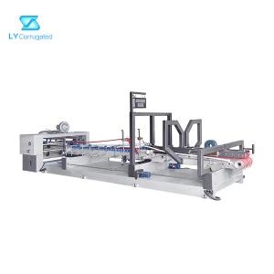 Best 130m/min Carton Stitching Machine Auto Feeding Gluing Correction Counting Stacking Box Folder Gluer wholesale