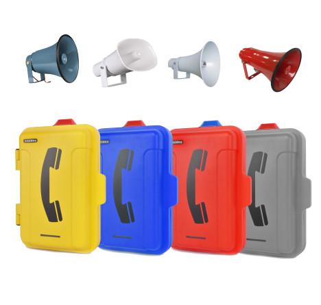 Cheap High Volume Voip Network Public Address Telephone With Protective Front Cover for sale