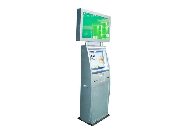 Cheap Digital Signage Dual Screen Kiosk With Built In Compact Computer for sale
