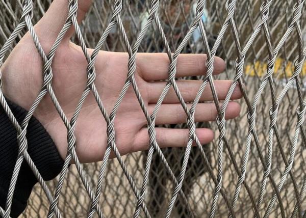 Cheap Flexible Wire Rope Mesh SUS304 SUS316 50x50mm for Protceting for sale