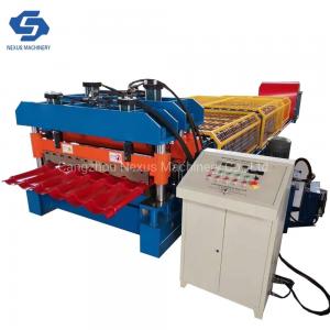China                  Steel Tile Sheet Metal Roof Roll Forming Machine Export to Serbia              on sale