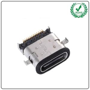 China USB-31C-F-PF01 USB Type C Connector IP67 Waterproof Mid Mount 3.0 SMT Through Hole on sale