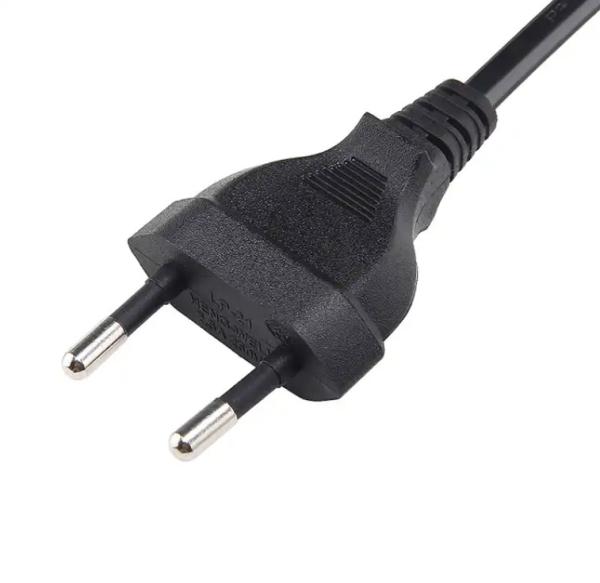 Cheap VDE Certificate EU Power Cord Extension Cable 2.5A 250V 2 Pin for sale