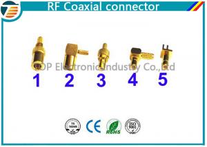 Best 50 Ohm , 75 Ohm Right Angle Straight SMB Coaxial Connector Low Reflection wholesale