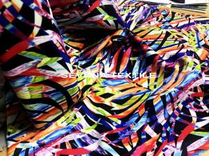 China Full - Dull Warp Knitting Polyester Spandex Blend Fabric For Bikini Fabrics on sale