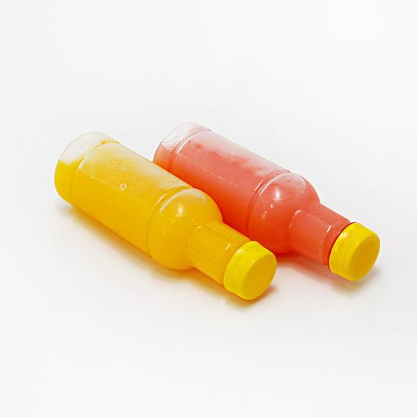 Cheap Transparent Beverage Plastic Juice Bottle 250ml with Screw Cover for sale
