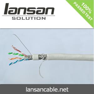 China Double Shield Cat6 Network Cable SFTP Cable Bare Copper Indoor Ethernet Cable on sale