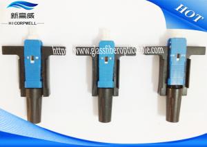 SC UPC APC SM Fiber Optic Fast Connector , Ftth Fast Connector Push Type